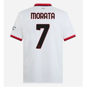 AC Milan Alvaro Morata #7 Gostujuci Dres 2024-25 Kratak Rukavima